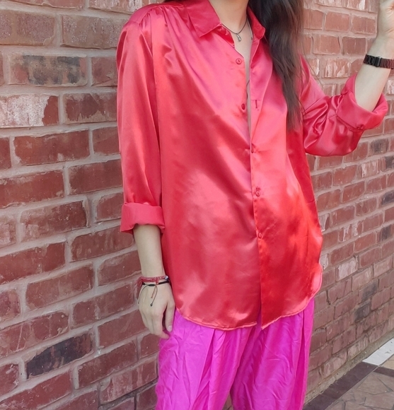 Silk Pajama Style Blouses